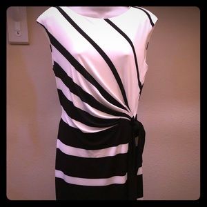Ralph Lauren black and white dress. Size 10